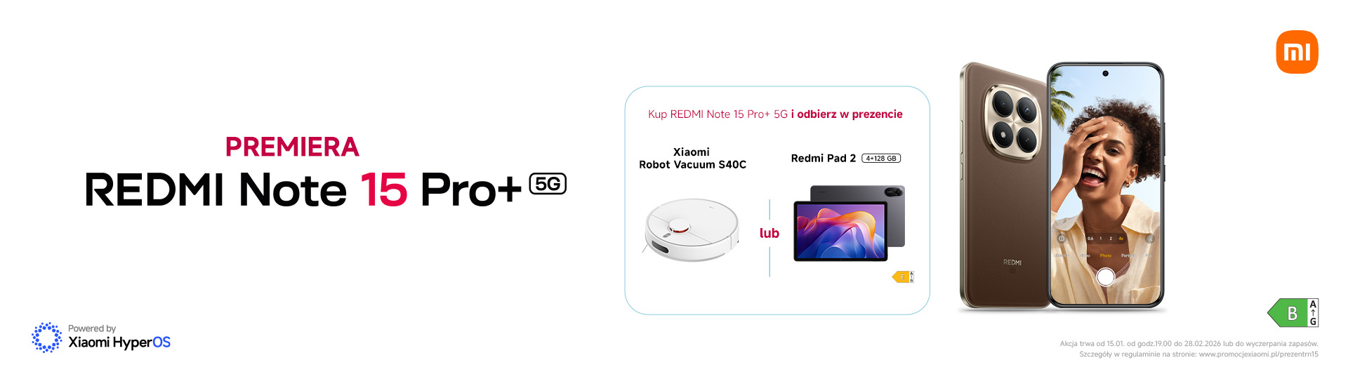 Xiaomi REDMI Note 15 Pro+ prezent od Xiaomi